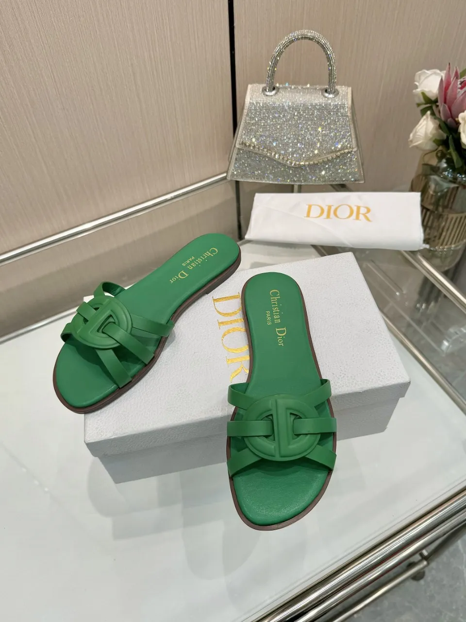 👟👟Ex-factory price 340👟👟 Dior new model, 9 colors available, cowhide fabric, code number 35-42, leather sole +40